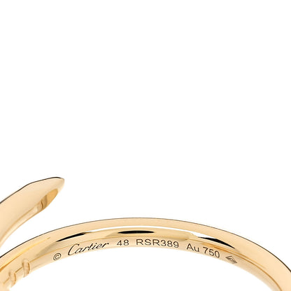 Cartier 18K Yellow Gold Small Juste Un Clou Ring 48 4.5 4 of 5