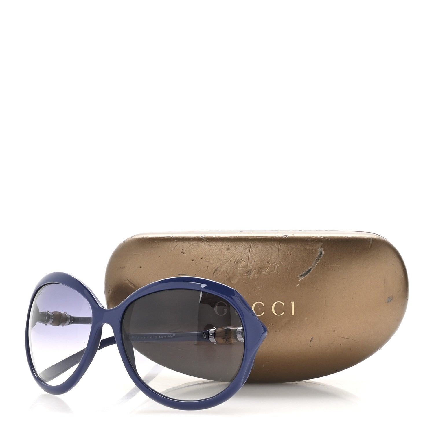 Gucci Bamboo Sunglasses GG 3130/S Blue 1770407 – FASHIONPHILE