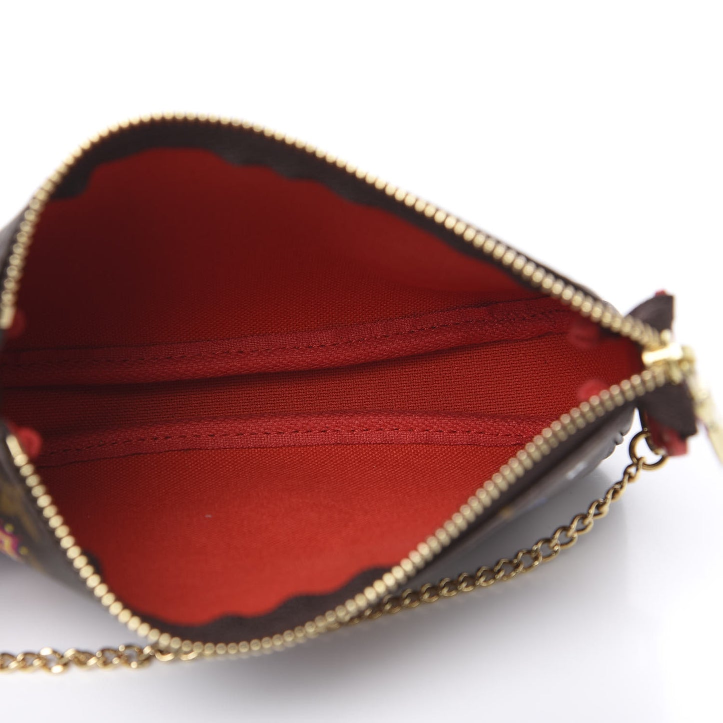 Monogram 2020 Christmas Animation Bumper Cars Mini Pochette Accessories Coquelicot