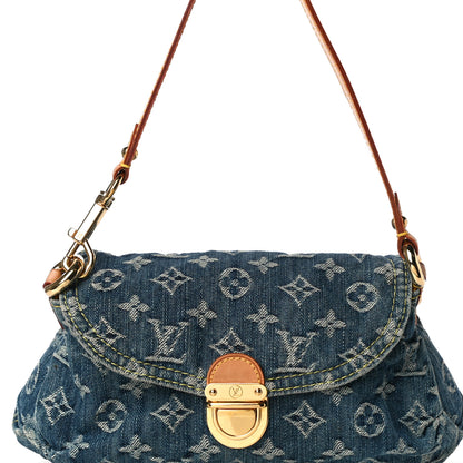 Louis Vuitton Monogram Denim Mini Pleaty Blue 7 of 10
