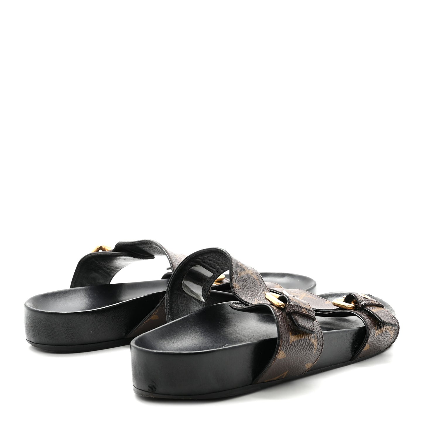 Monogram Bom Dia Mule Sandals 40 Black