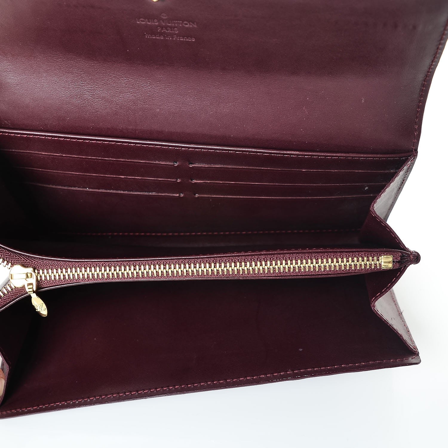 Louis Vuitton Vernis Sarah Wallet Rouge Fauviste 5 of 7