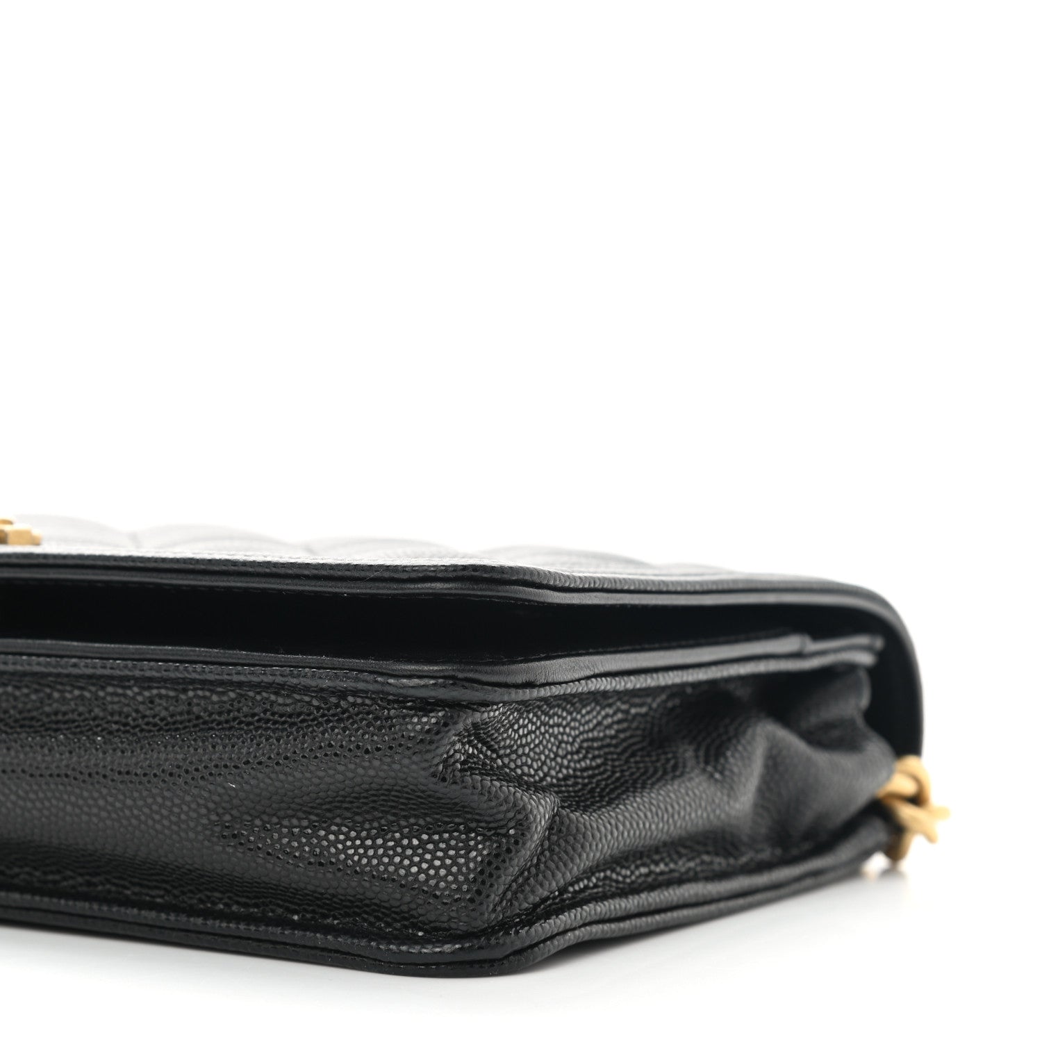 Chanel Caviar Quilted Boy Wallet On Chain WOC Black 12 of 13