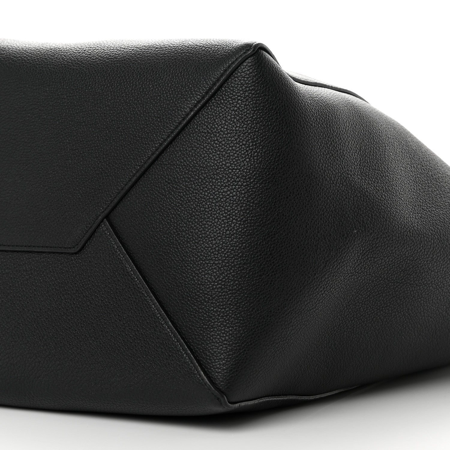 Celine Soft Grained Calfskin Medium Belt Cabas Phantom Black 10 of 11