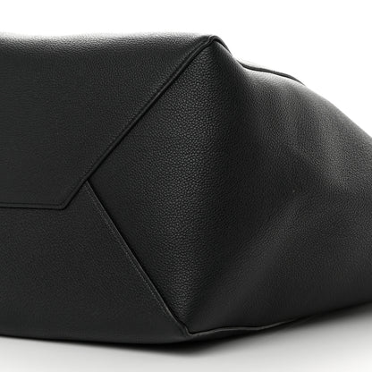 Celine Soft Grained Calfskin Medium Belt Cabas Phantom Black 10 of 11