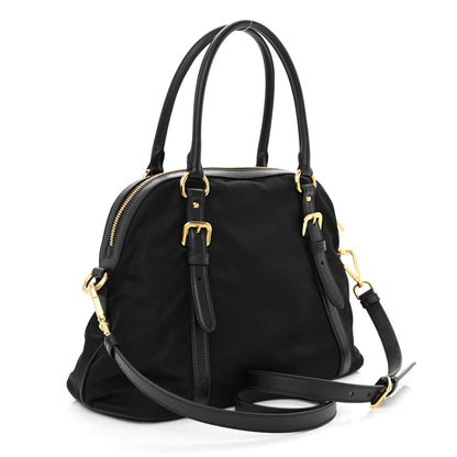 Prada Tessuto Nylon Saffiano Tote Black 3 of 11