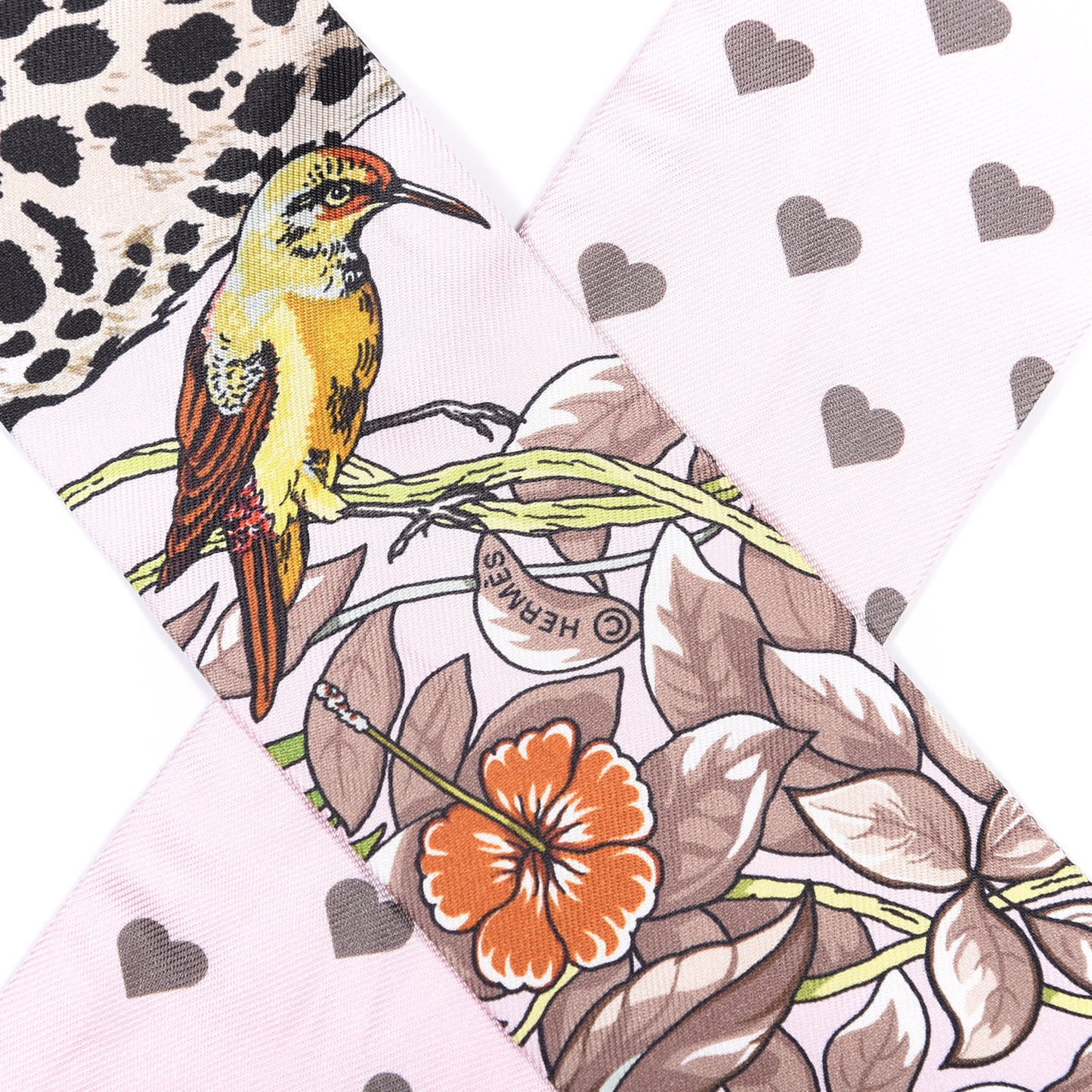 Silk Jungle Love Love Twilly Rose Pale Etoupe