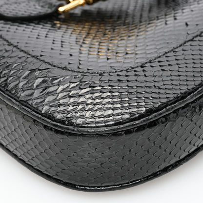 Gucci Snakeskin Small Jackie 1961 Hobo Black 10 of 10