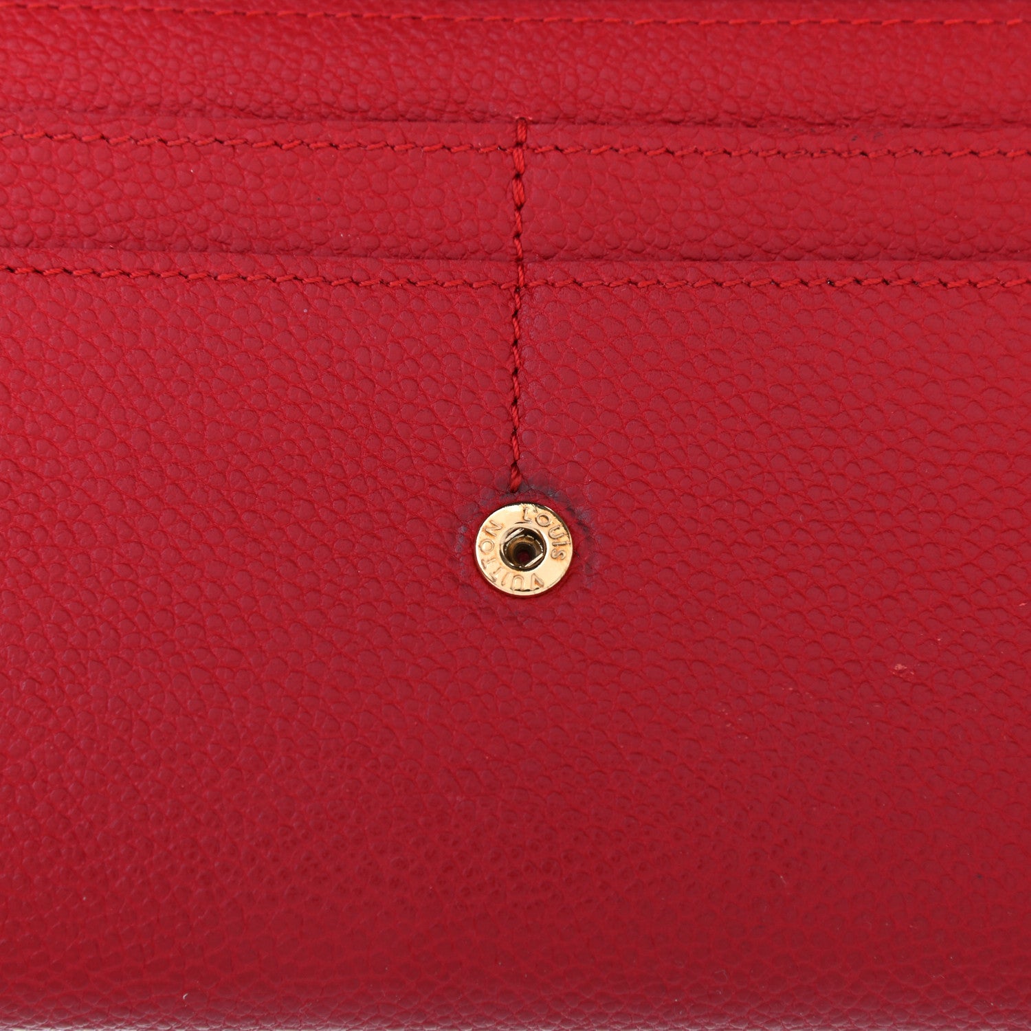 Louis Vuitton Empreinte Sarah Wallet Red Scarlet 9 of 9