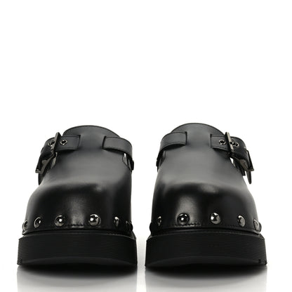 Christian Dior Calfskin Diorquake Buckled Lug Sole 15mm Clogs 39 Black 2 of 8