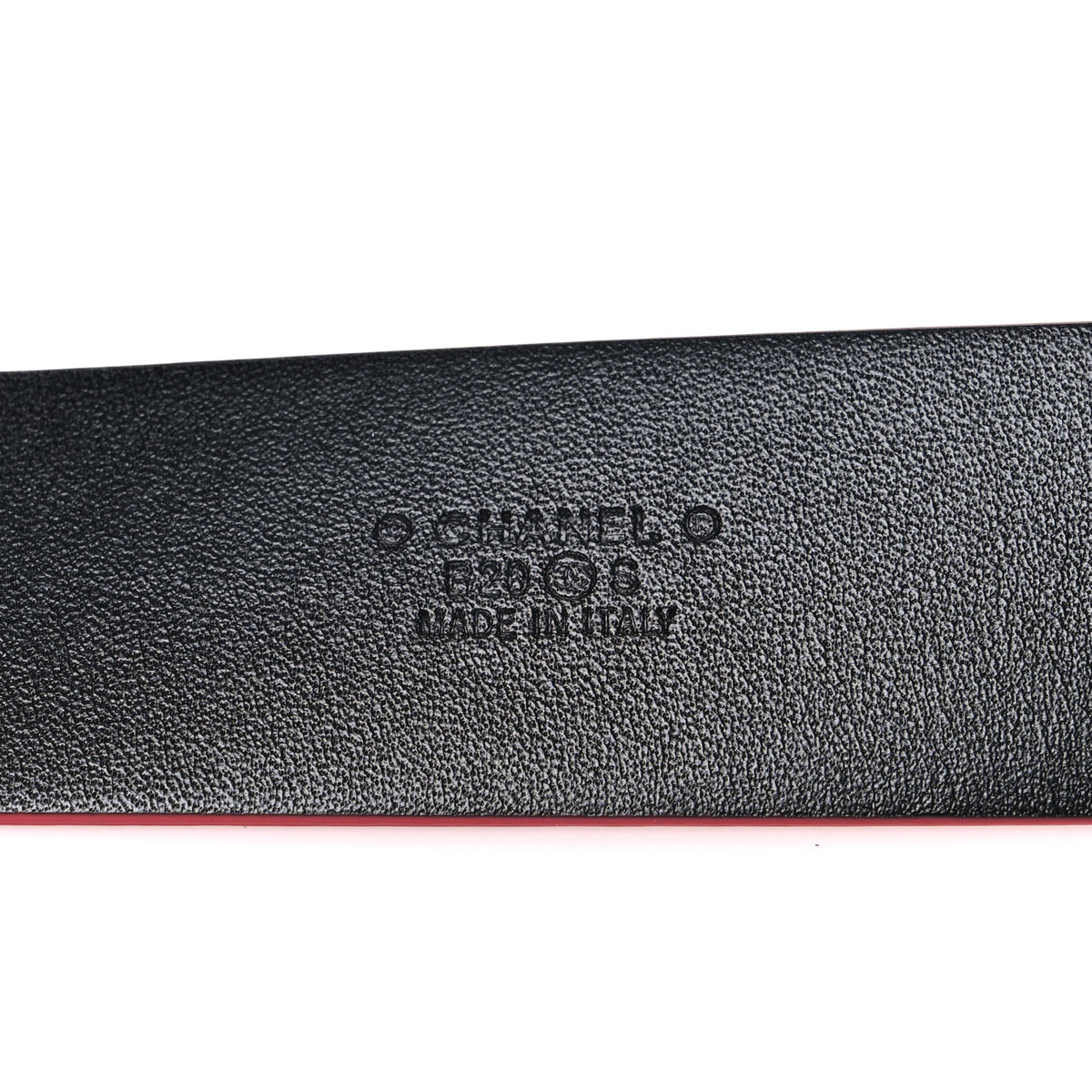 Chanel Calfskin CC Chain Belt 80 32 Red 5 of 6