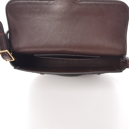 Celine Crocodile Embossed Calfskin Mini Symmetrical Bag Brown 5 of 12