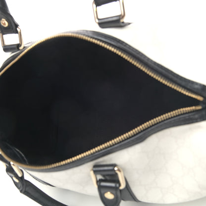 Gucci GG Plus Monogram Medium Joy Boston White Black 4 of 5