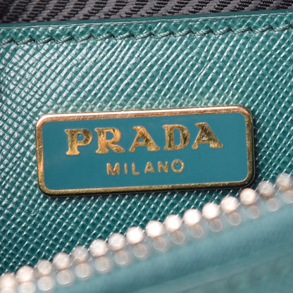 Prada Saffiano Lux Mini Promenade Tote Ottanio 6 of 11