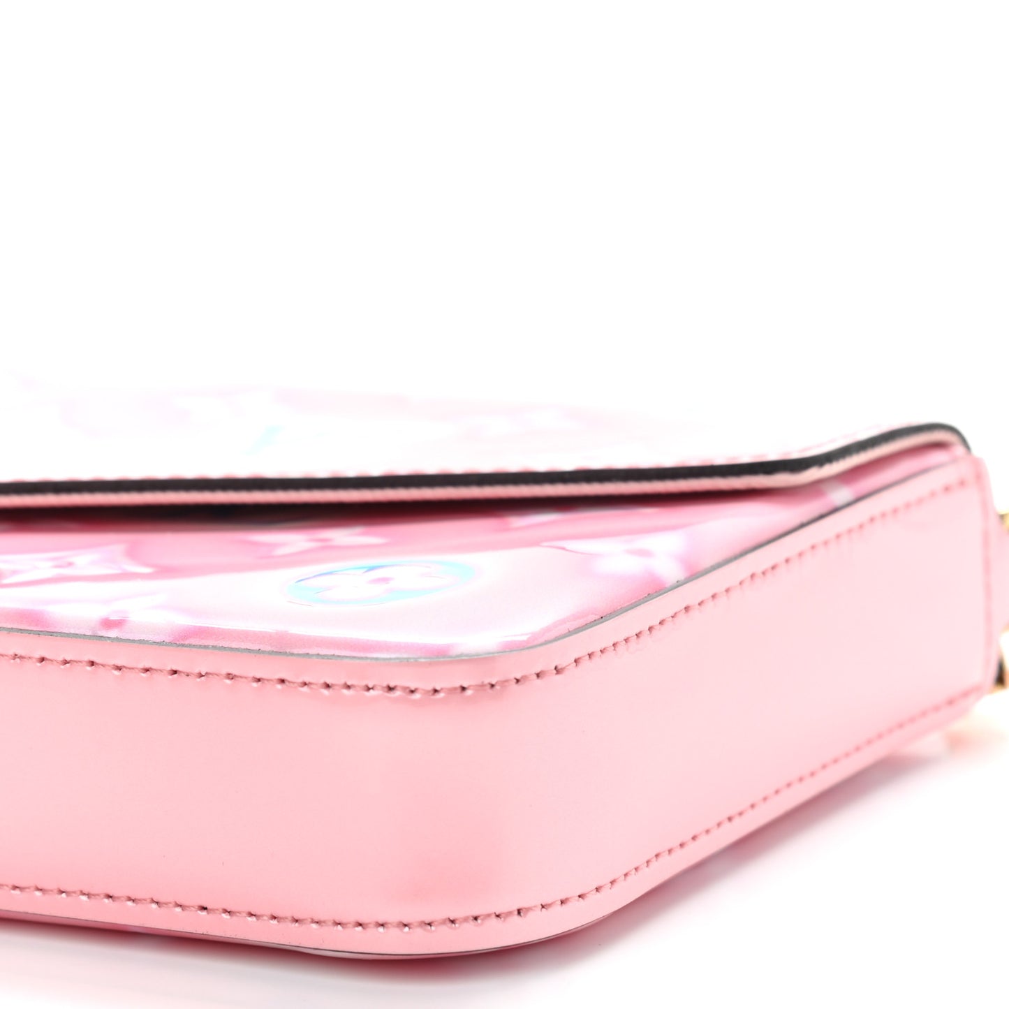 Vernis Valentine Felicie Pochette Chain Wallet Light Pink Neon
