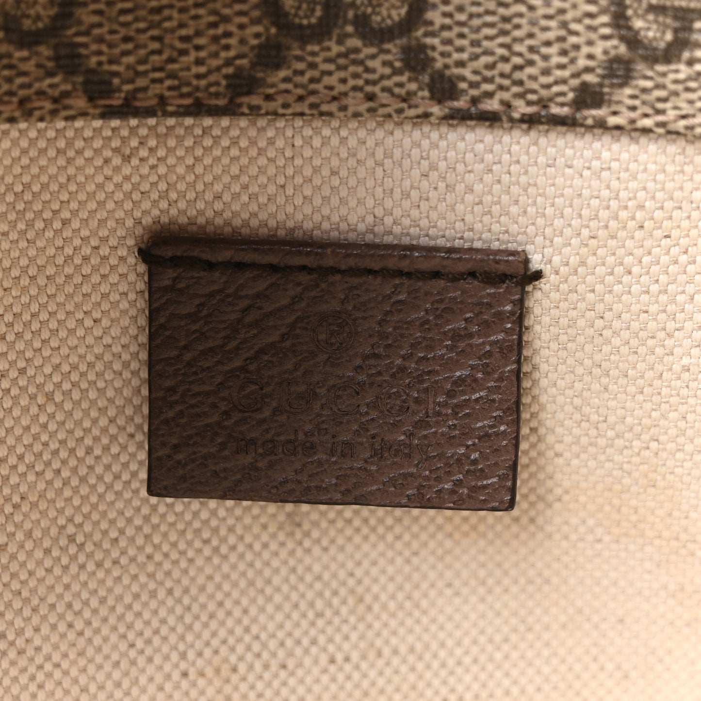 GG Supreme Monogram Web Neo Vintage Double Flap Messenger Bag Beige New Acero