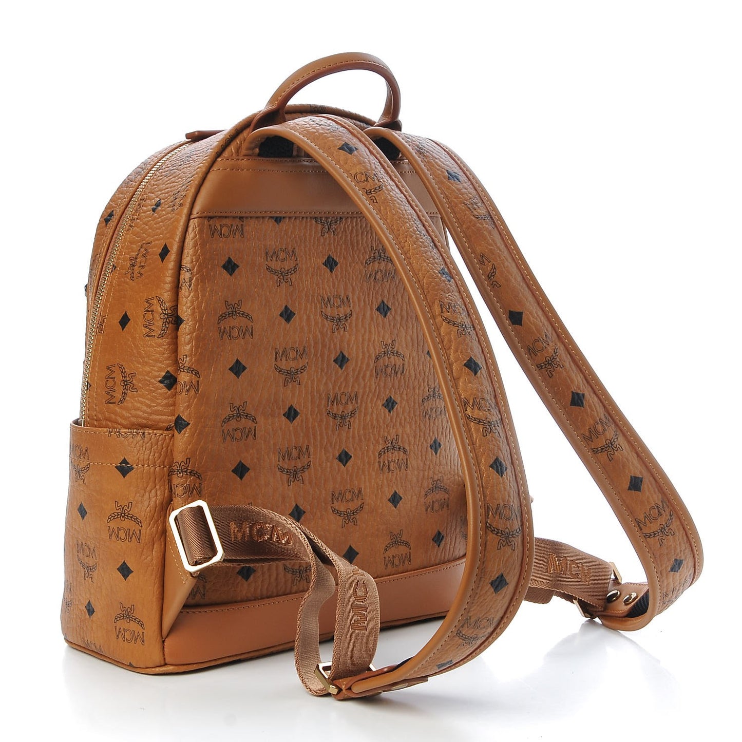 Visetos Studded Small Stark Backpack Cognac
