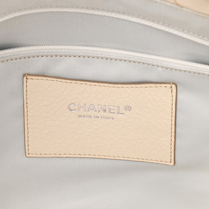Chanel Glazed Calfskin Large On The Road Tote Beige Clair 7 of 12