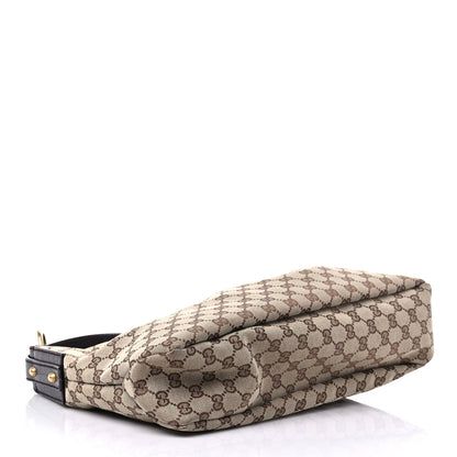 Gucci Monogram Medium Horsebit Chain Hobo Dark Brown 4 of 15