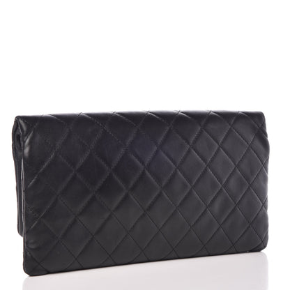 Chanel Lambskin Quilted CC Beauty Clutch Black 3 of 9