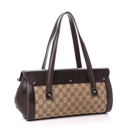Gucci Monogram Bamboo Bullet Bag Dark Brown 3 of 13