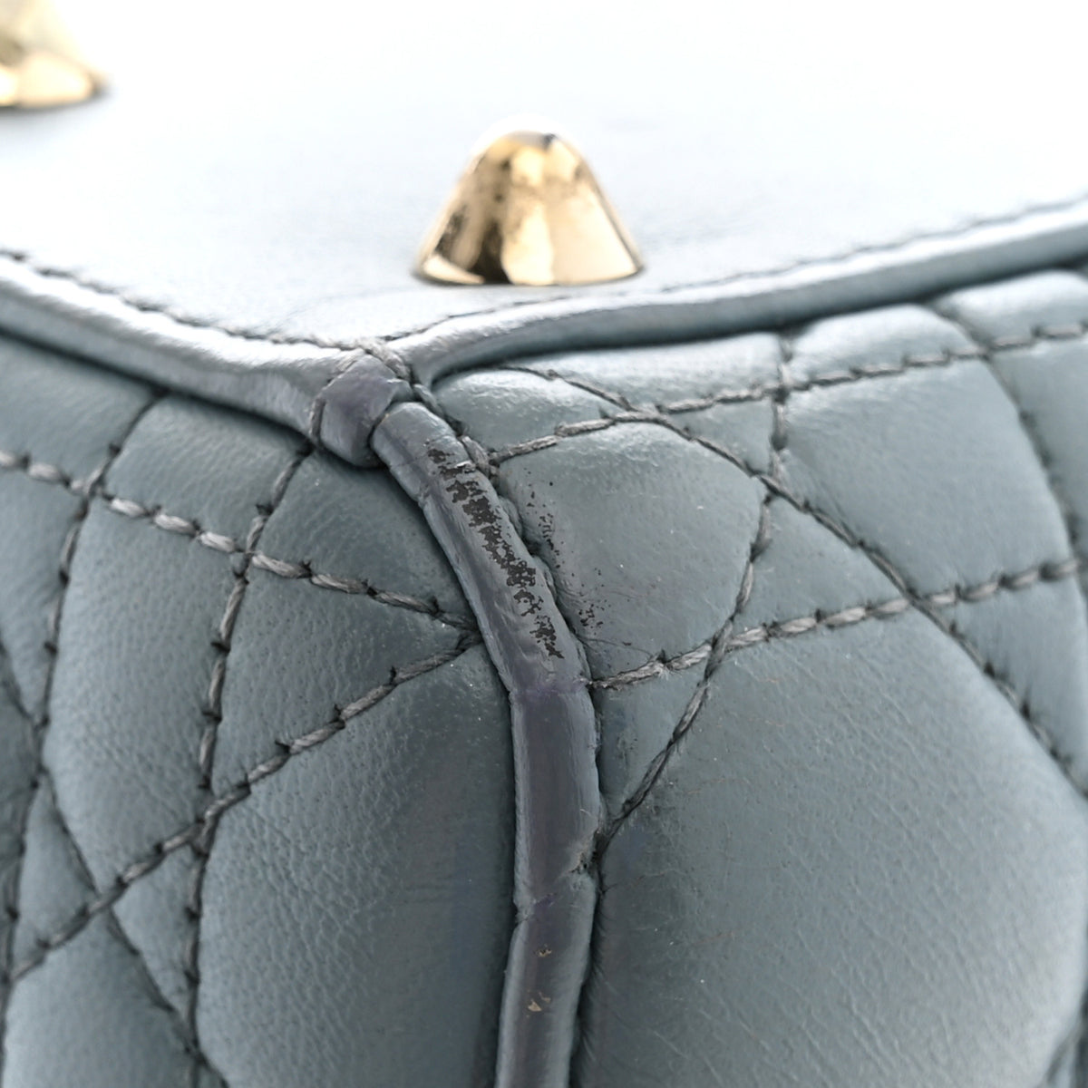 Christian Dior Lambskin Cannage Small Lucky Badges My Lady Dior Cloud Blue 13 of 13