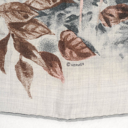Hermes Cashmere Silk Panthera Pardus Shawl 140 Gris Chine Rose Ardoise 3 of 6