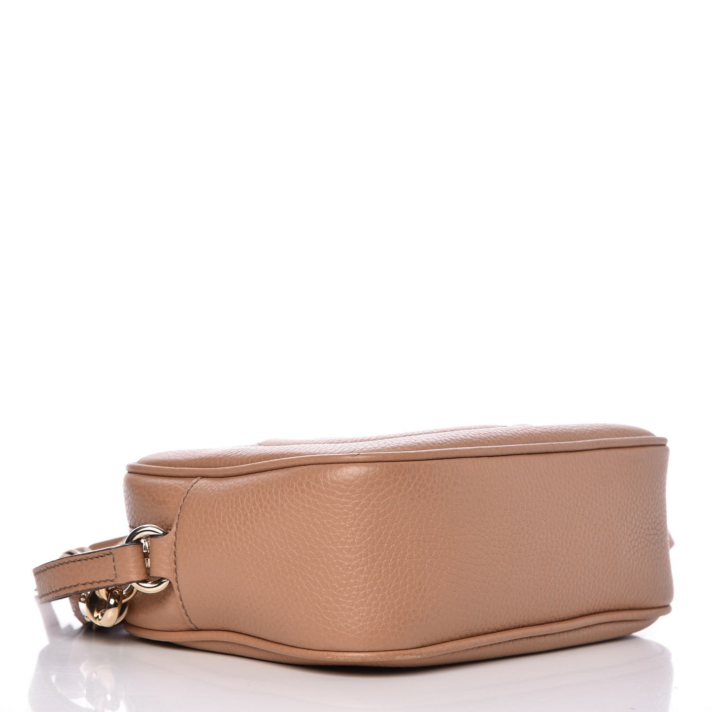 Pebbled Calfskin Small Soho Disco Bag Camelia