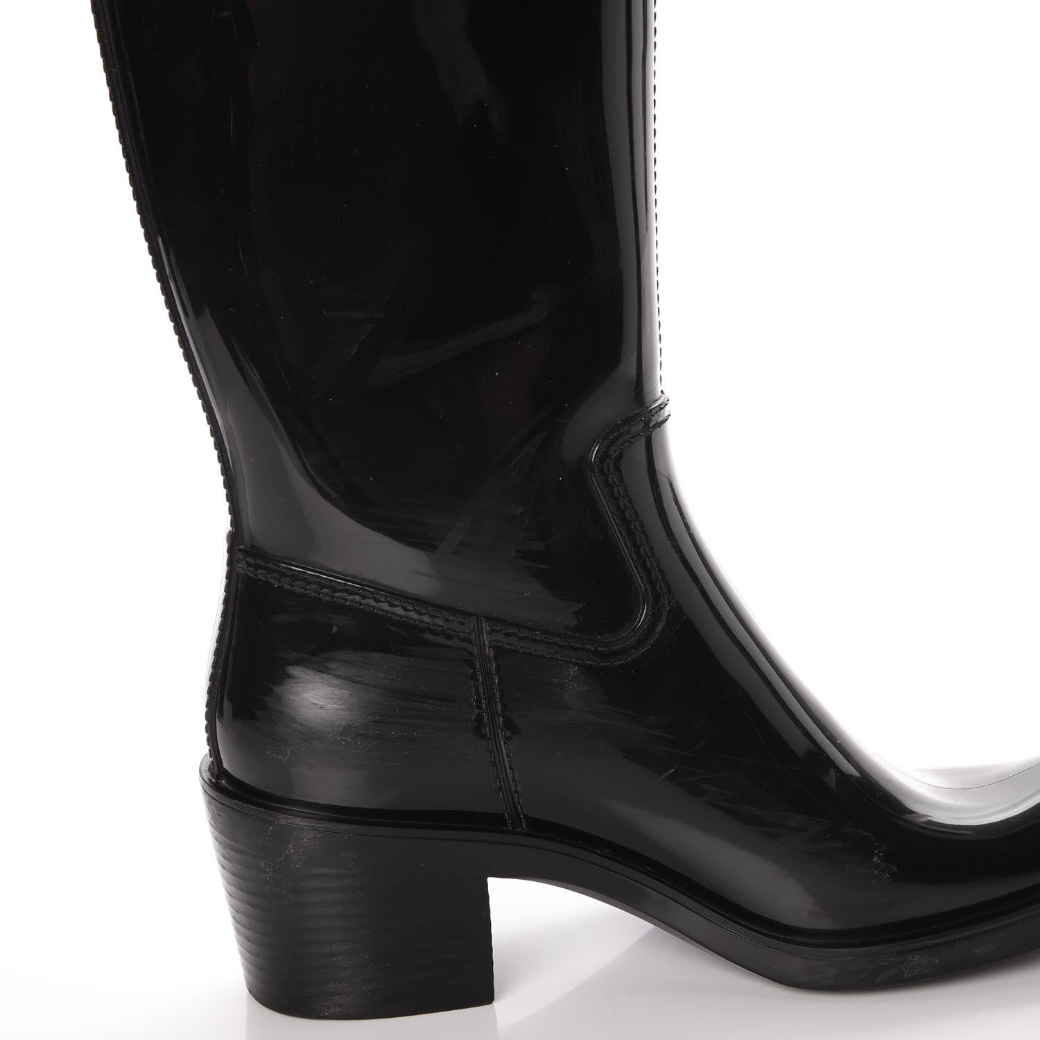 Gucci GG Rubber Rain Boot 37 Nero Black 15 of 18