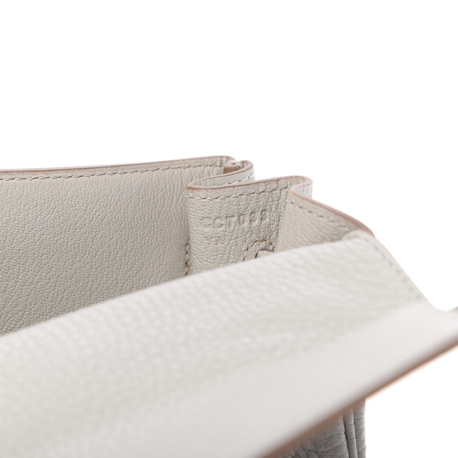 Hermes Taurillon Clemence Kelly Retourne 32 Gris Perle 9 of 11
