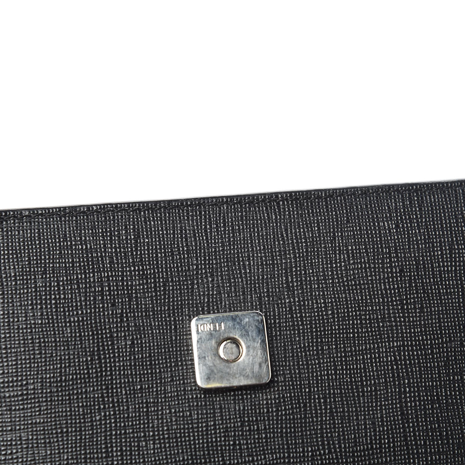 Fendi Vitello Elite Mink Fur Studded Karlito Tube Wallet on Chain Black 14 of 14