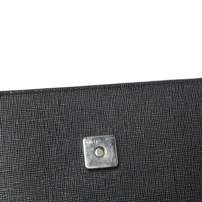 Fendi Vitello Elite Mink Fur Studded Karlito Tube Wallet on Chain Black 14 of 14