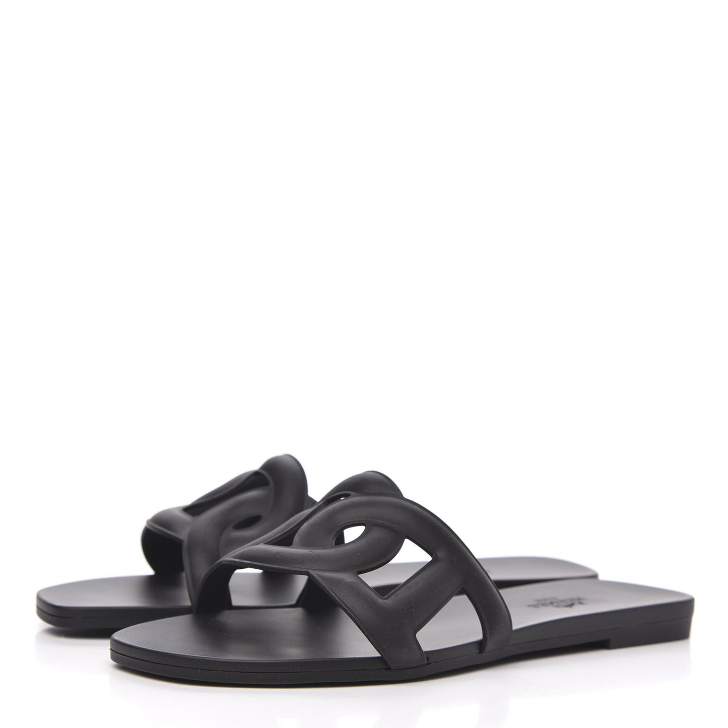 Rubber Aloha Sandals 36 Black
