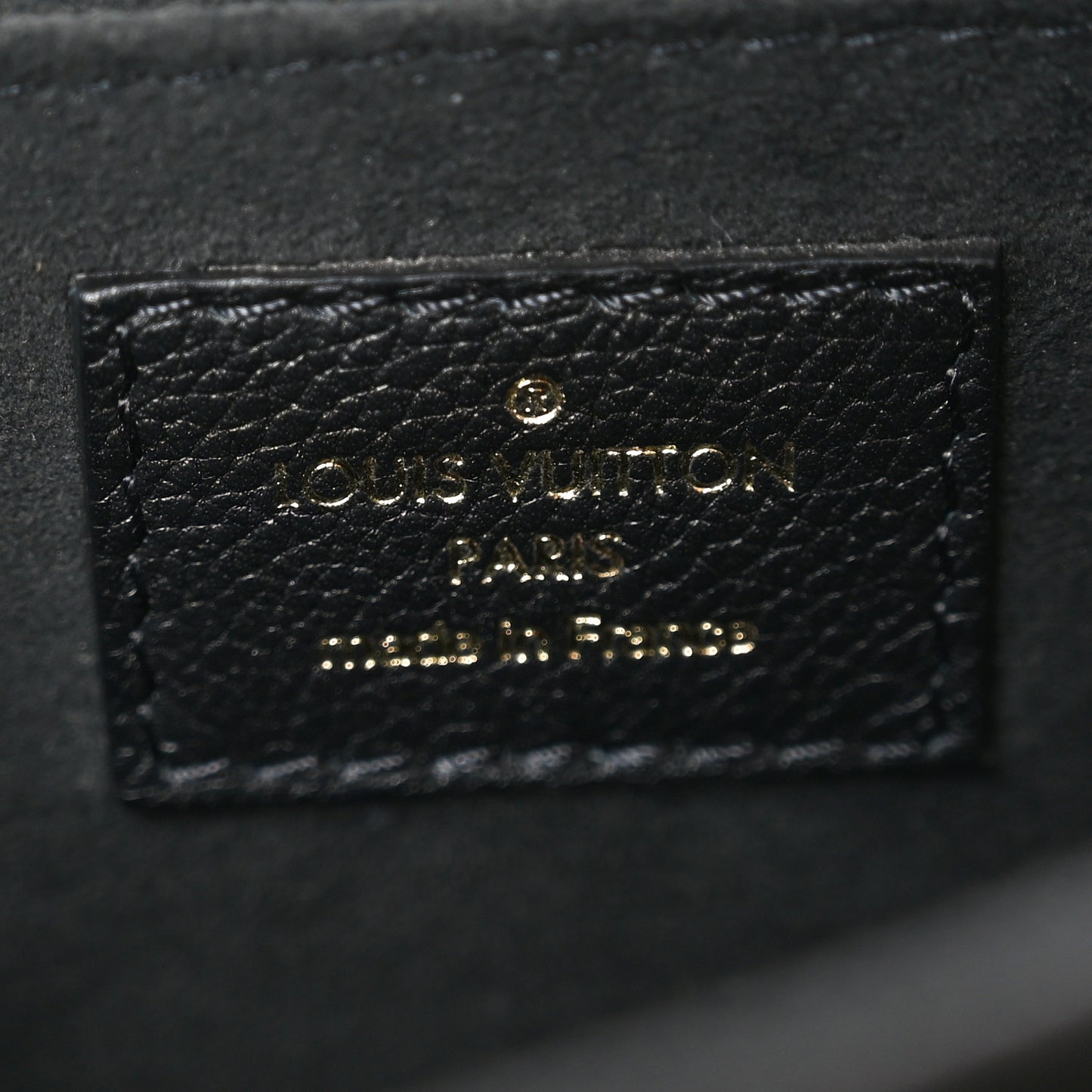 Grained Calfskin Lockme Chain Bag PM Black