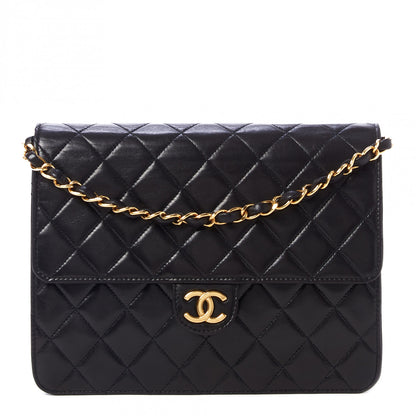 Chanel Lambskin Quilted Small Single Flap Black 1 of 10