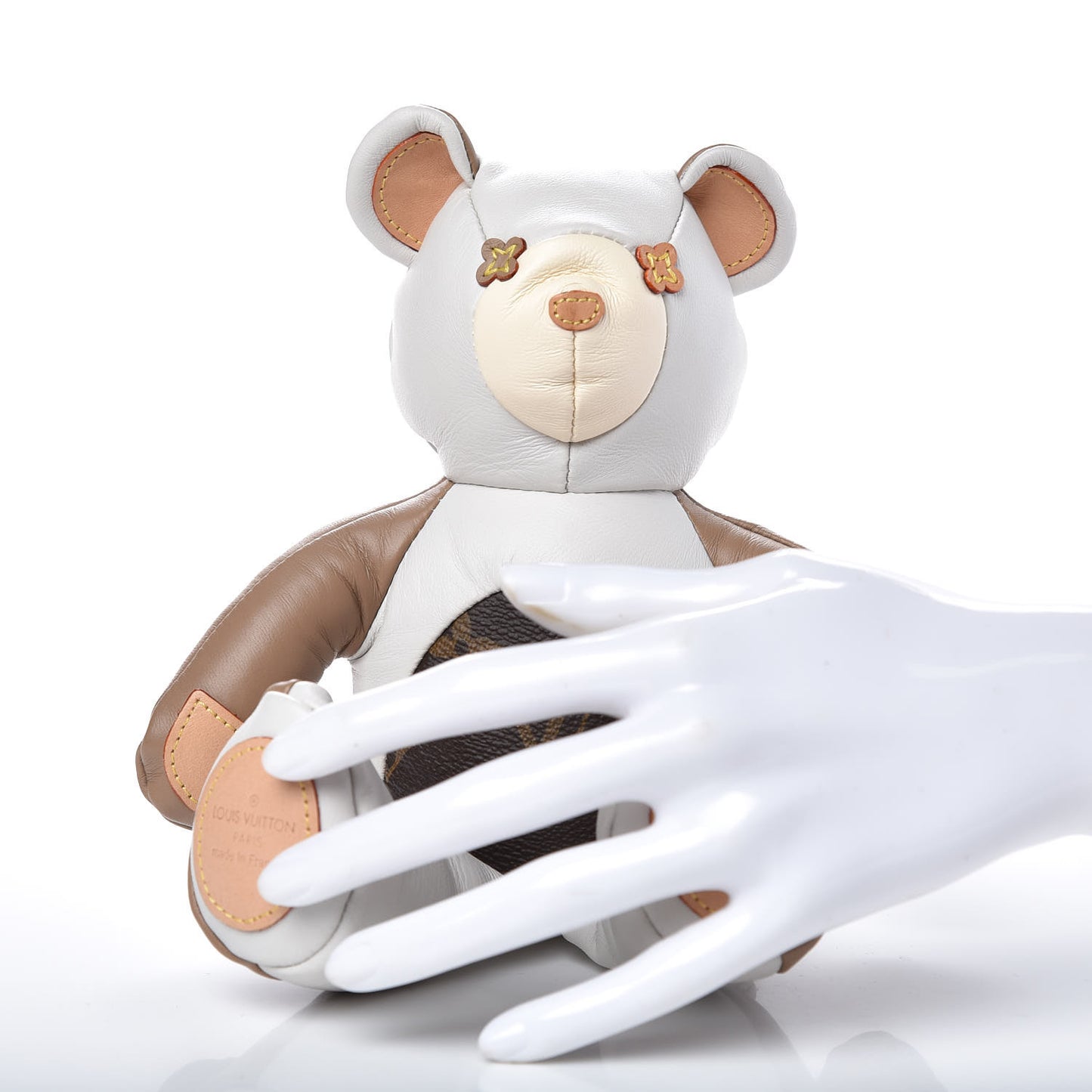 Calfskin Monogram Doudou Louis Bear Beige