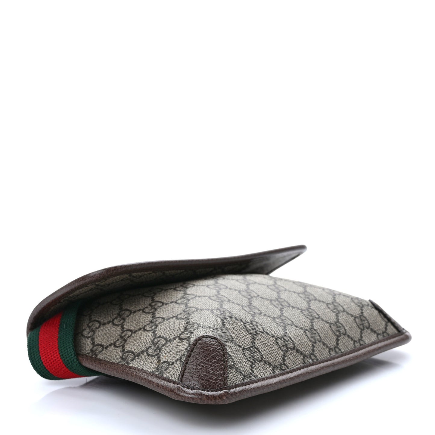 GG Supreme Monogram Neo Vintage Web Belt Bag Brown