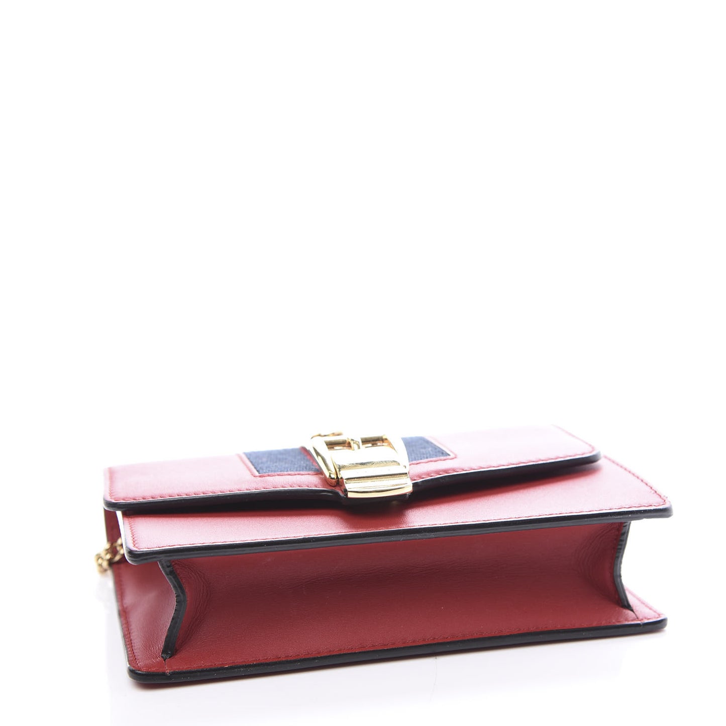 Calfskin Super Mini Sylvie Chain Shoulder Bag Hibiscus Red