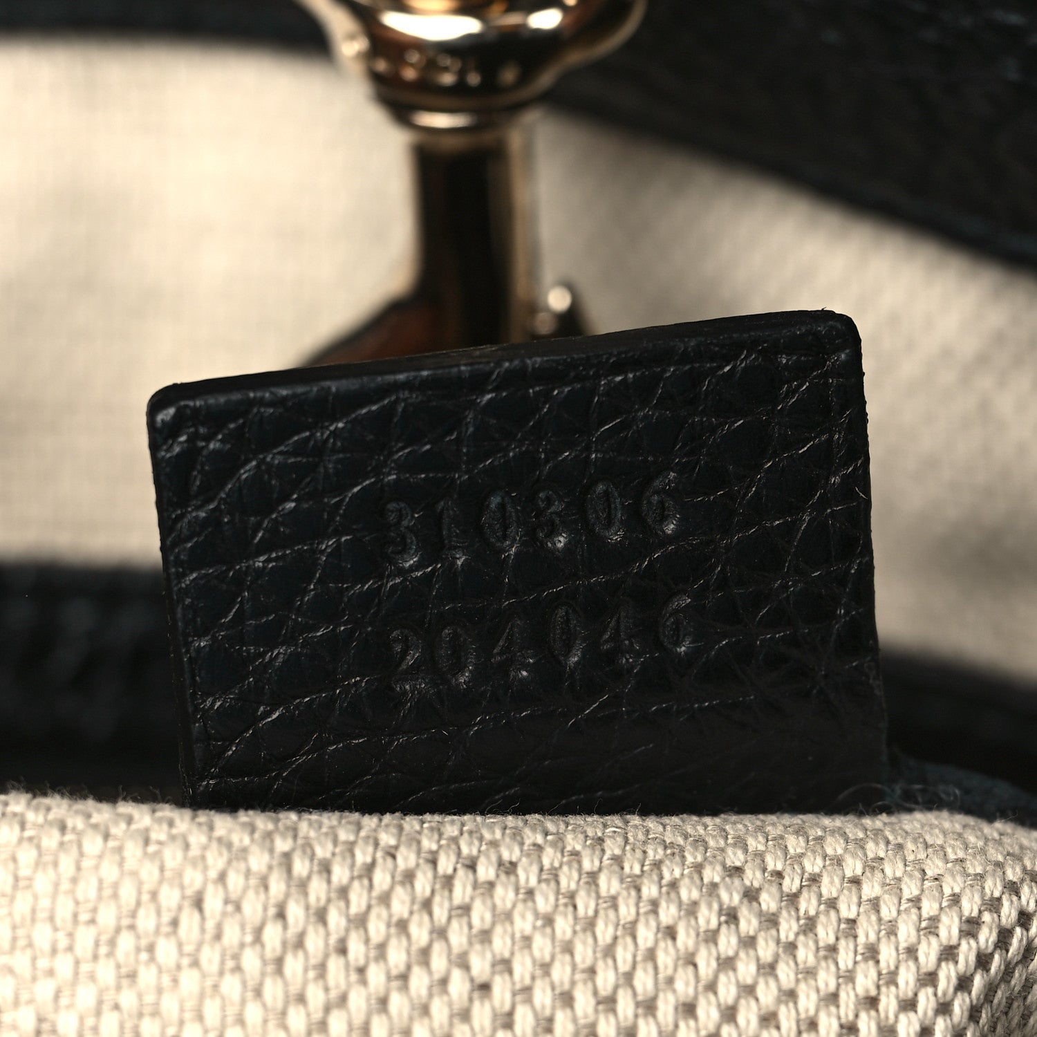 Gucci Pebbled Calfskin Large Soho Chain Shoulder Bag Black 7 of 7