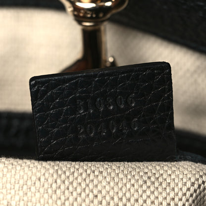 Gucci Pebbled Calfskin Large Soho Chain Shoulder Bag Black 7 of 7