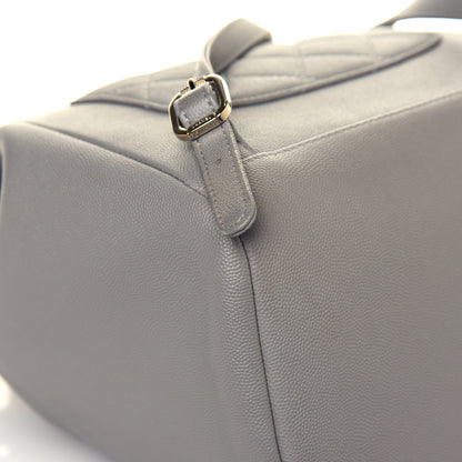 Chanel Caviar Quilted Business Affinity Backpack Grey 10 of 14