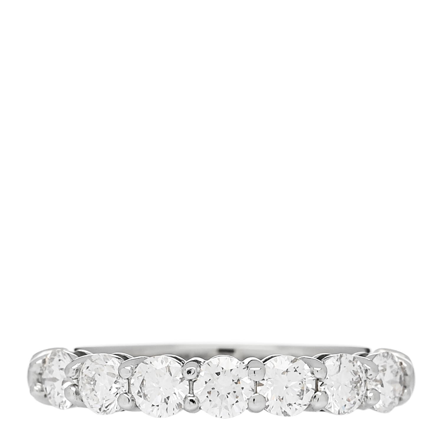 Tiffany Platinum Diamond 3mm Embrace Half Circle Band Ring 45 3.25 1 of 6