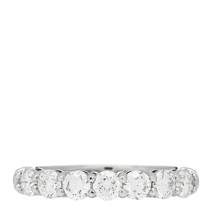 Tiffany Platinum Diamond 3mm Embrace Half Circle Band Ring 45 3.25 1 of 6