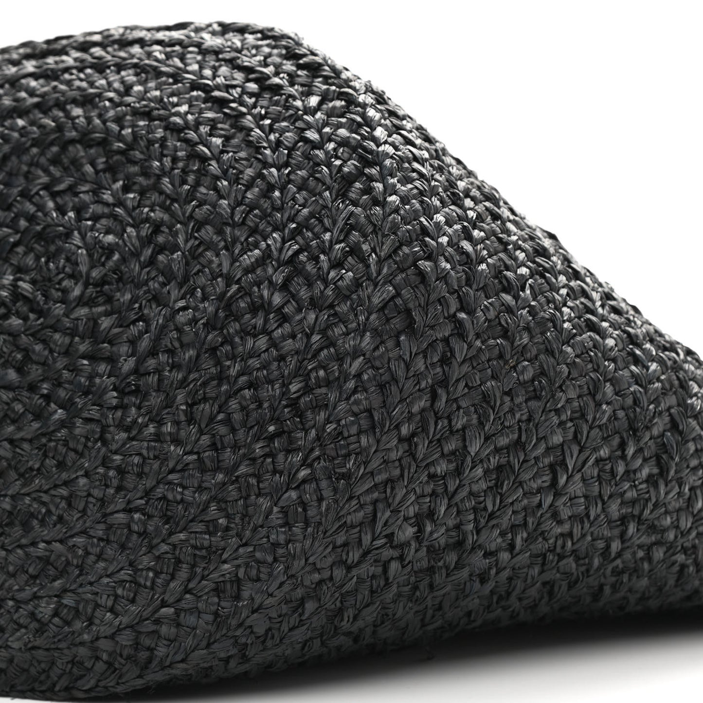 Raffia Panier Bag Black