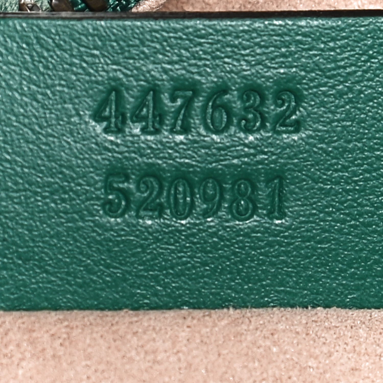 Gucci Calfskin Matelasse Small GG Marmont Chain Shoulder Bag Emerald Green 7 of 13