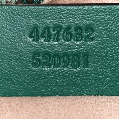 Gucci Calfskin Matelasse Small GG Marmont Chain Shoulder Bag Emerald Green 7 of 13