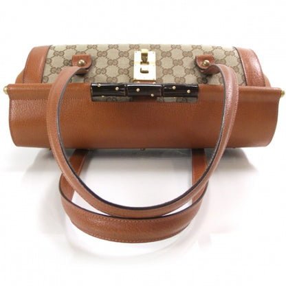 Gucci Monogram Bamboo Bullet Satchel 5 of 11