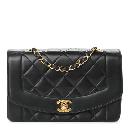 Chanel Lambskin Quilted Small Single Flap Black 1 of 10