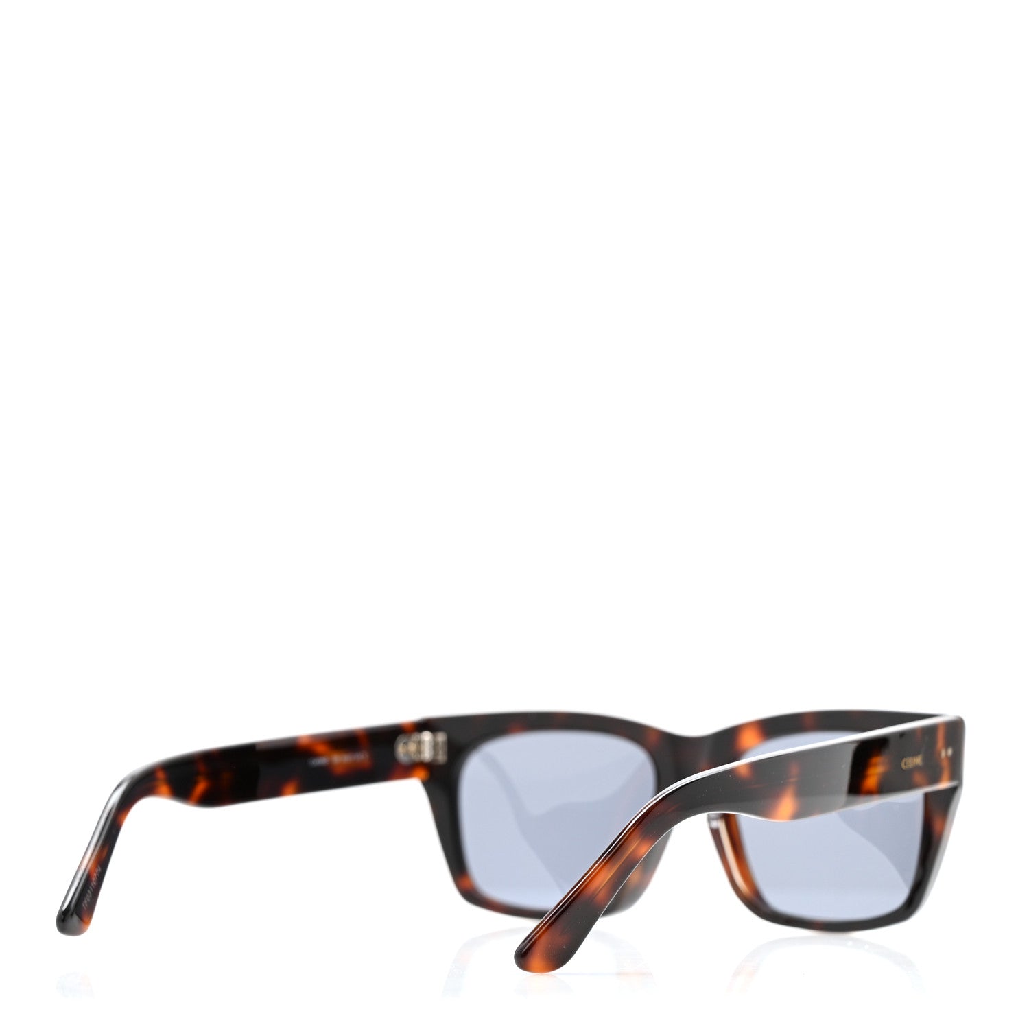 Celine Acetate Rectangular Sunglasses CL40082F Havana 4 of 7