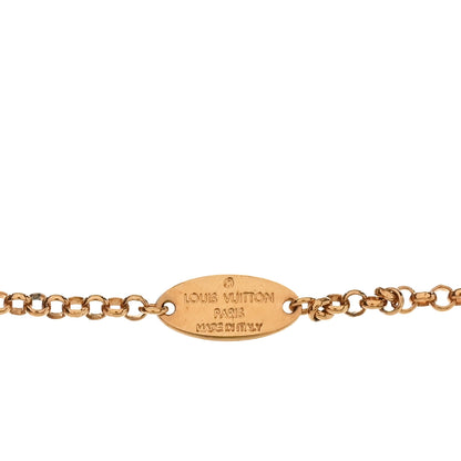 Louis Vuitton Metal Baby Louis Necklace Gold 4 of 6